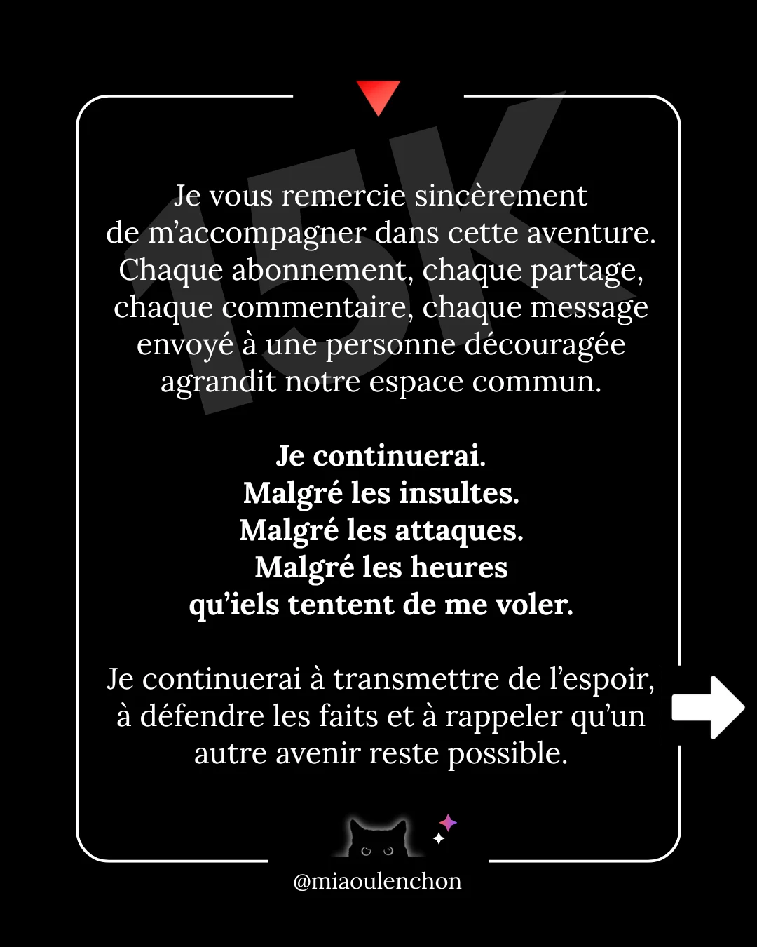 15 000 abonné·es, 6 millions de vues : merci — diapositive 4