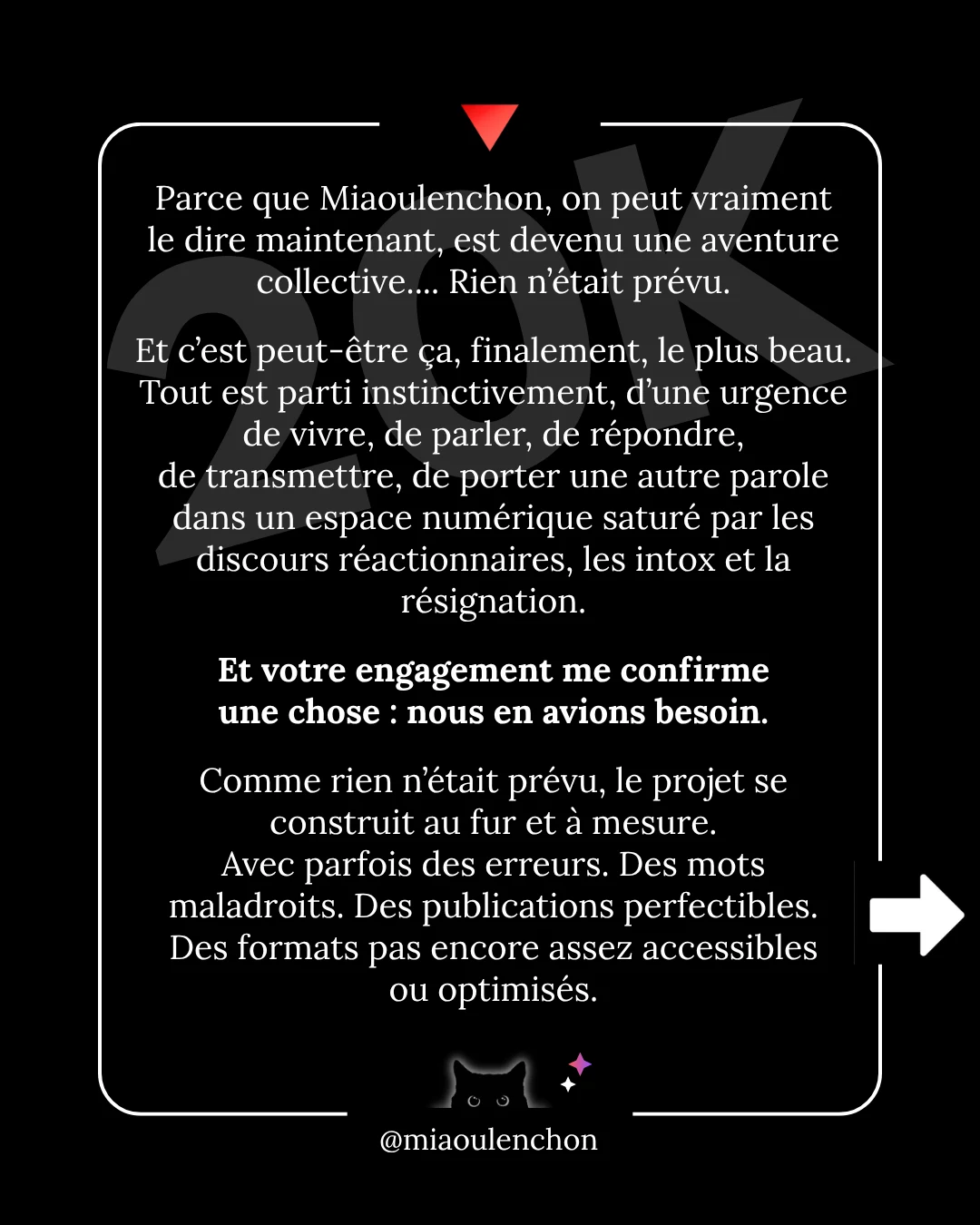 20 000 abonné·es, 8 millions de vues : merci — diapositive 5