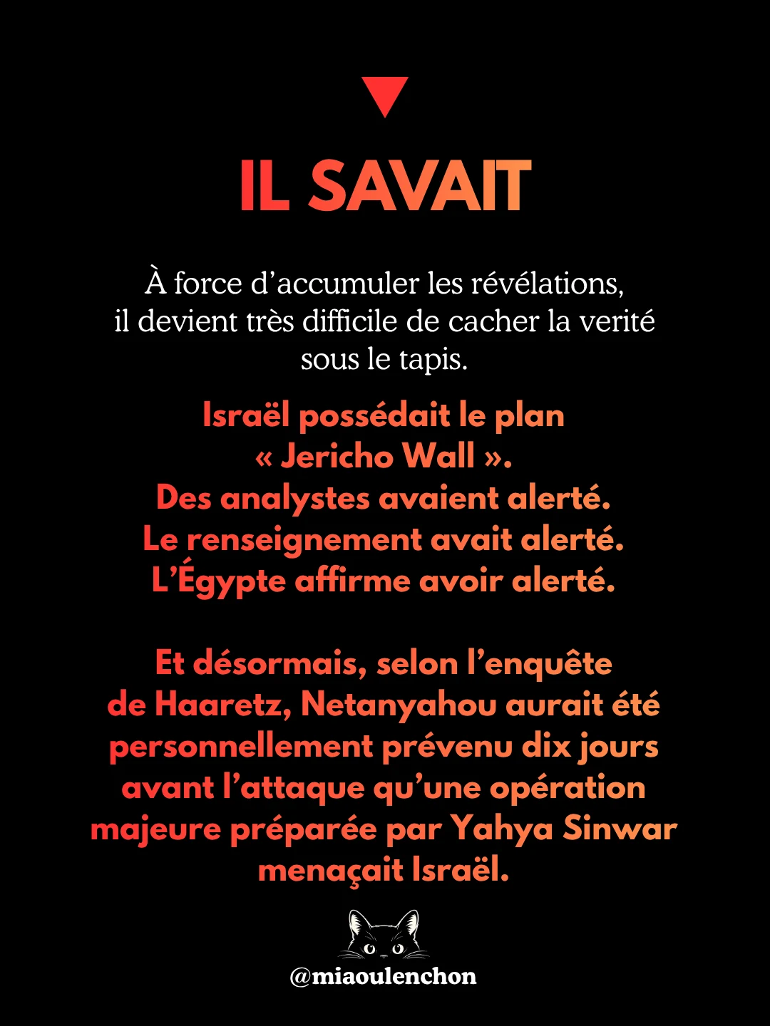 7 octobre : Netanyahou averti — diapositive 7