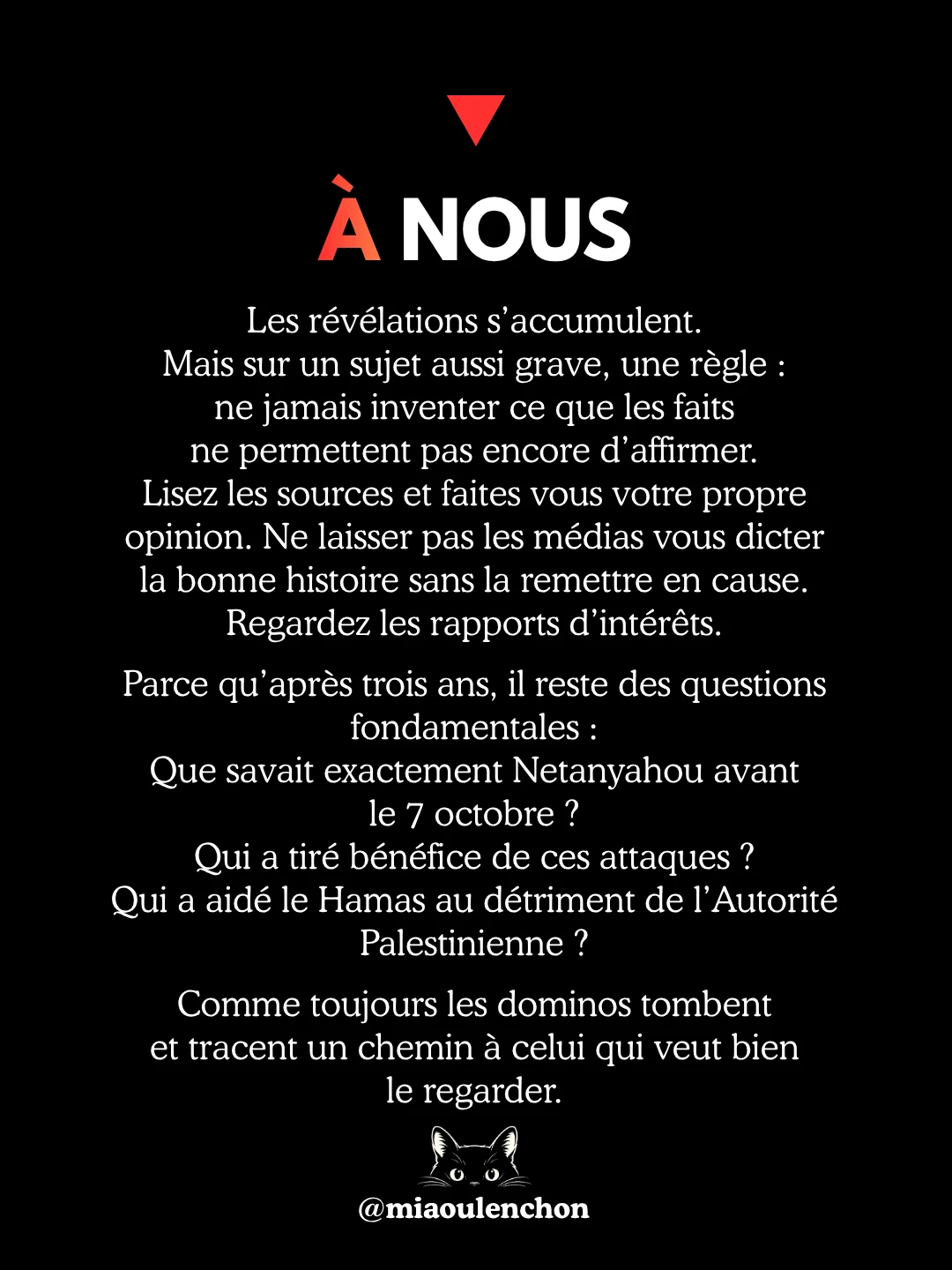 7 octobre : Netanyahou averti — diapositive 18