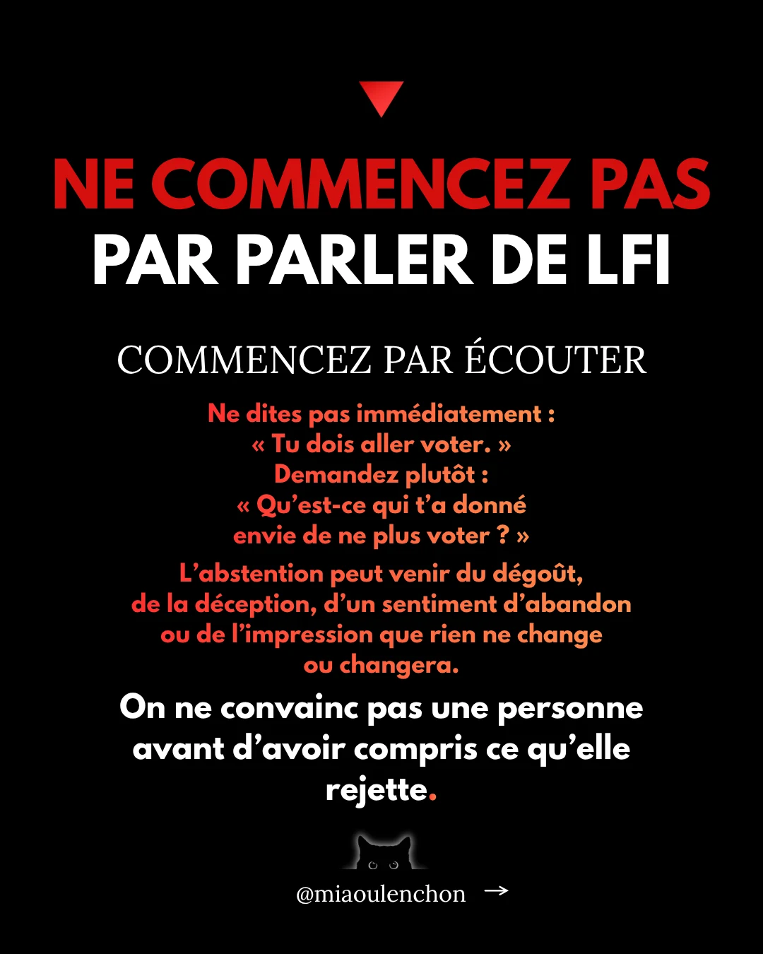 Comment convaincre un·e abstentionniste de voter LFI en 2027 ? — diapositive 2