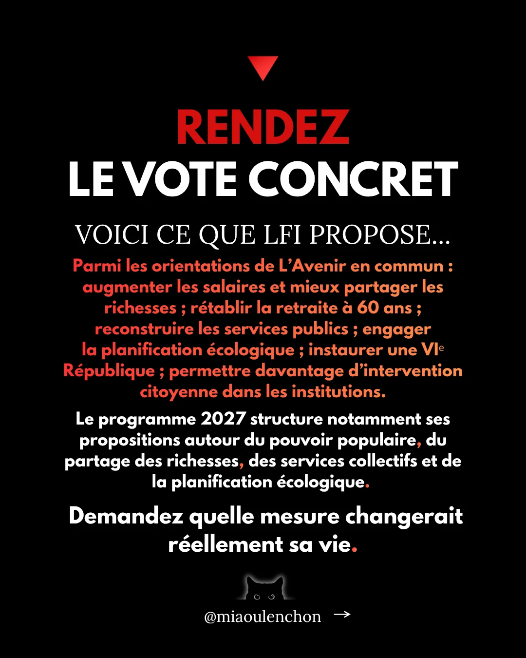 Comment convaincre un·e abstentionniste de voter LFI en 2027 ? — diapositive 8