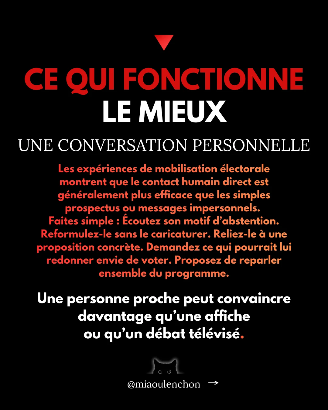 Comment convaincre un·e abstentionniste de voter LFI en 2027 ? — diapositive 14
