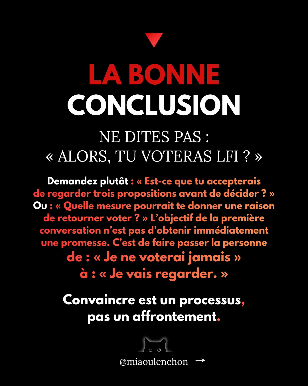 Comment convaincre un·e abstentionniste de voter LFI en 2027 ? — diapositive 15