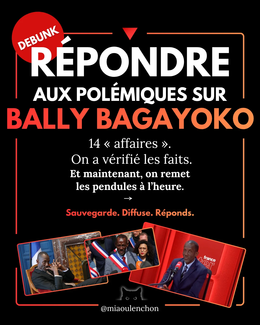 Répondre aux polémiques sur Bally Bagayoko — diapositive 1