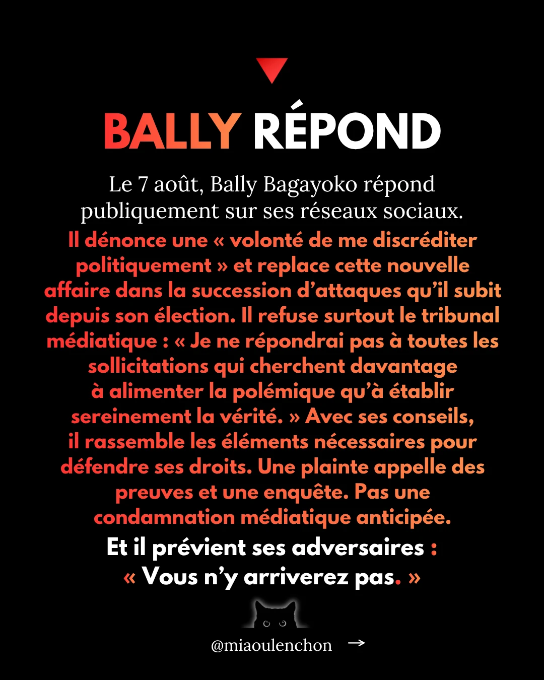Répondre aux polémiques sur Bally Bagayoko — diapositive 17