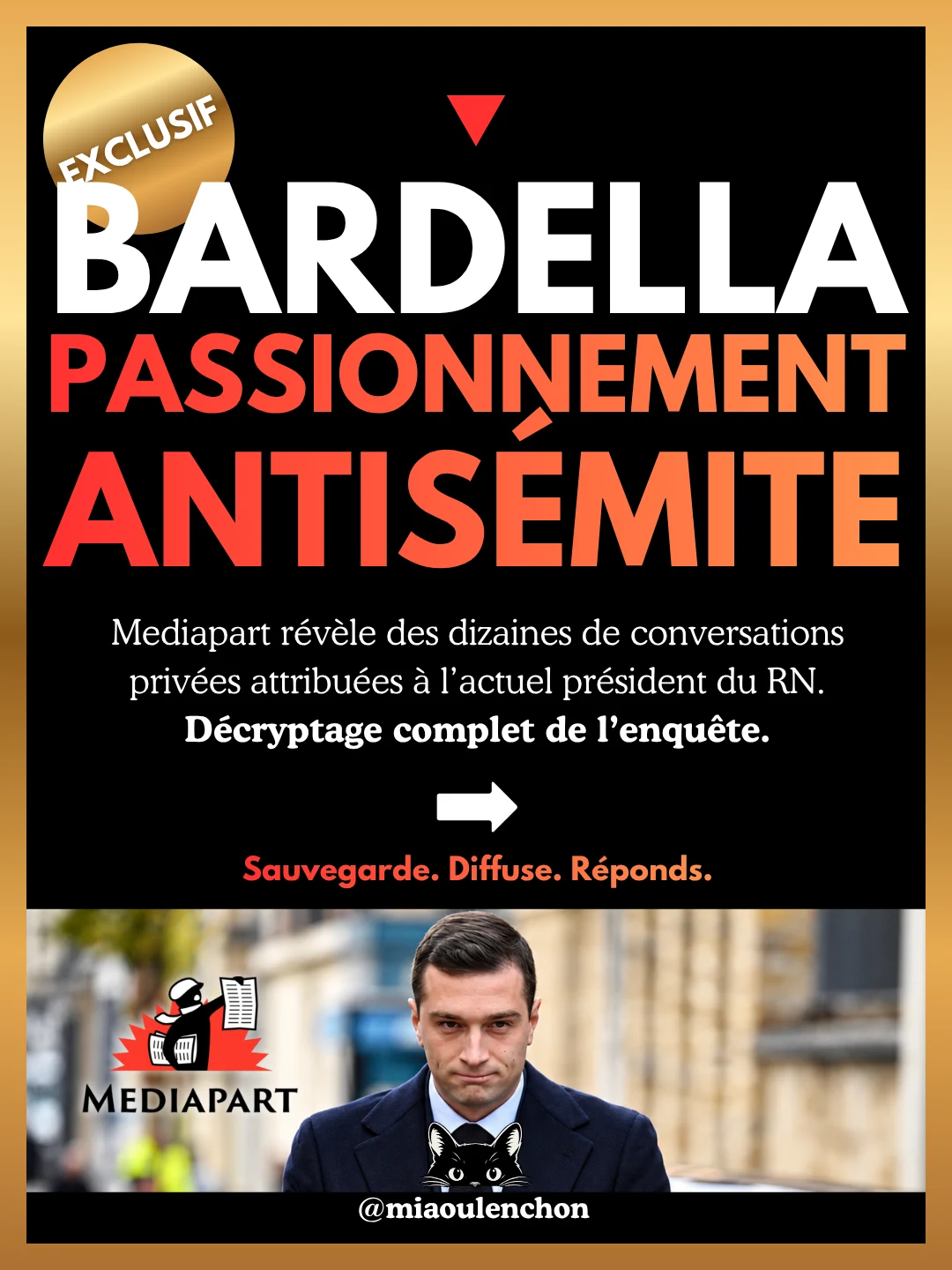 Bardella : passionnément antisémite — diapositive 1