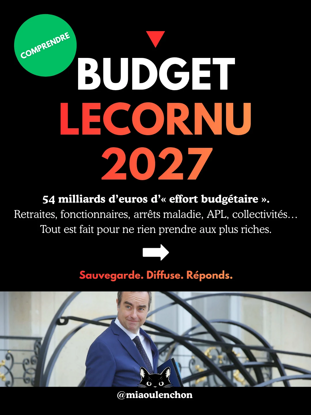 Budget Lecornu 2027 — diapositive 1