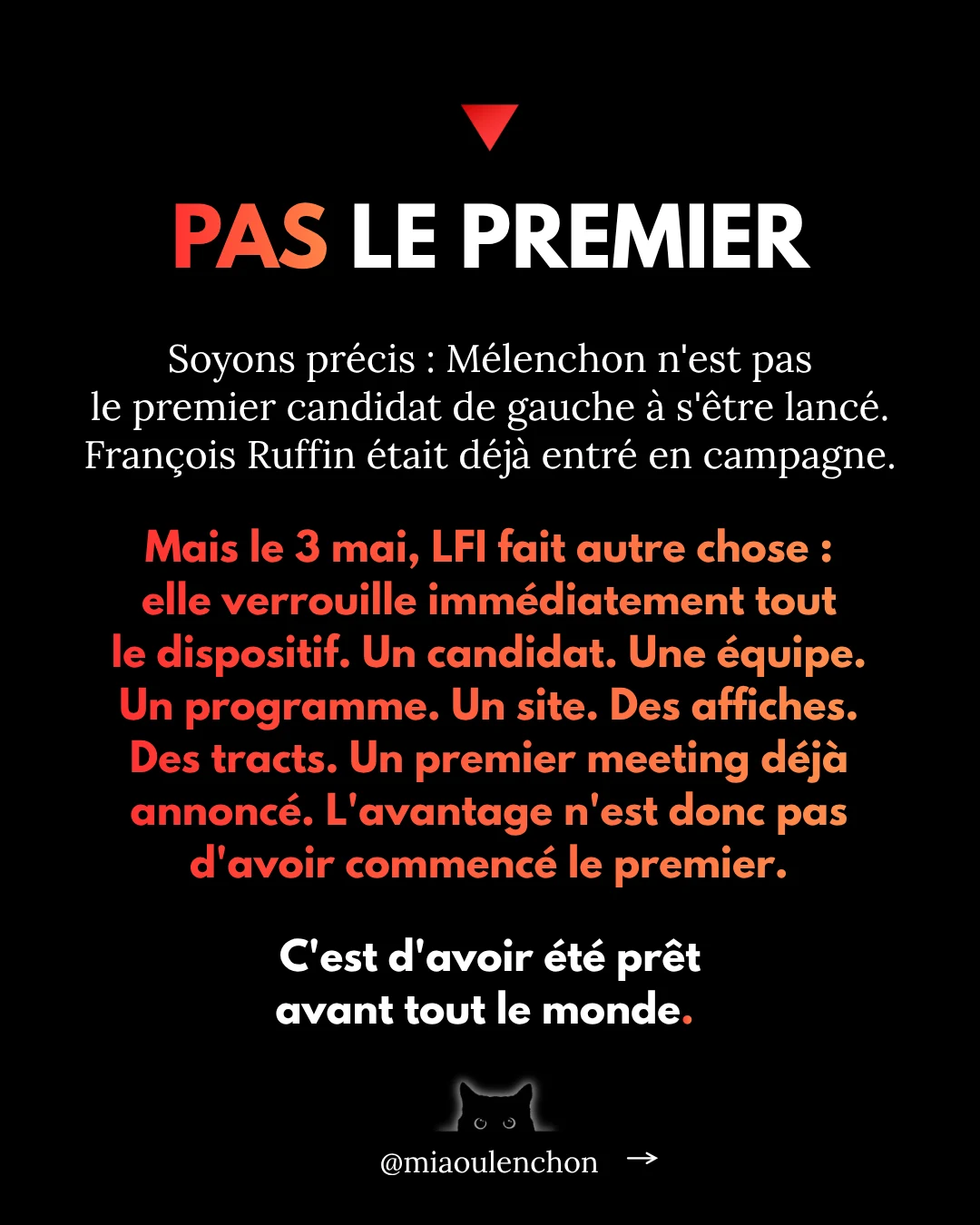 Le départ turbo de Mélenchon — diapositive 5