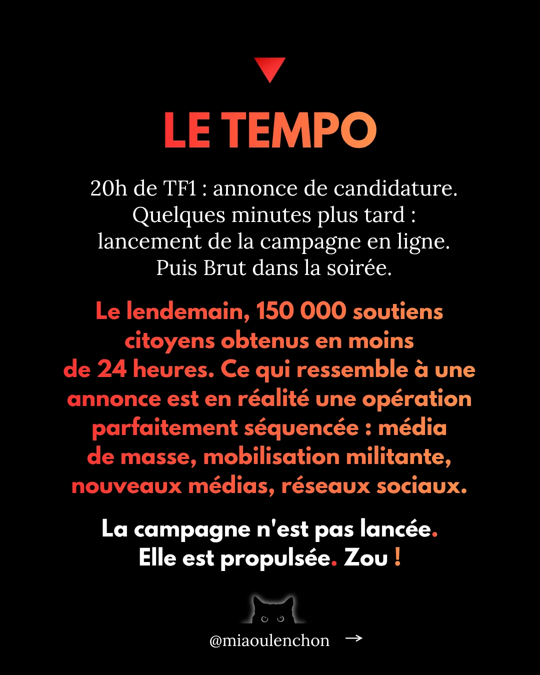 Le départ turbo de Mélenchon — diapositive 6