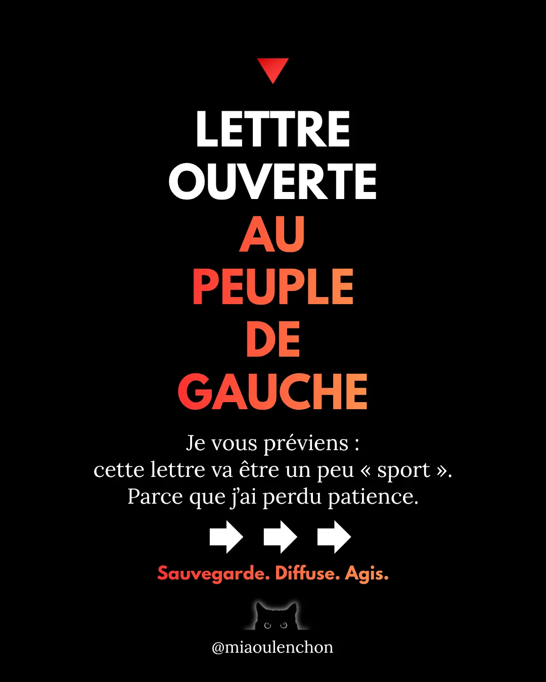 Lettre ouverte au peuple de gauche — diapositive 1