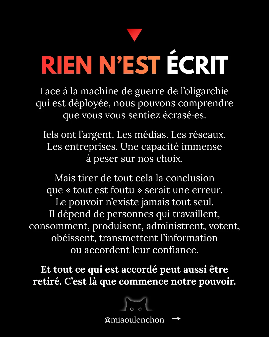 Combattre l’oligarchie : l’espoir est une méthode — diapositive 2