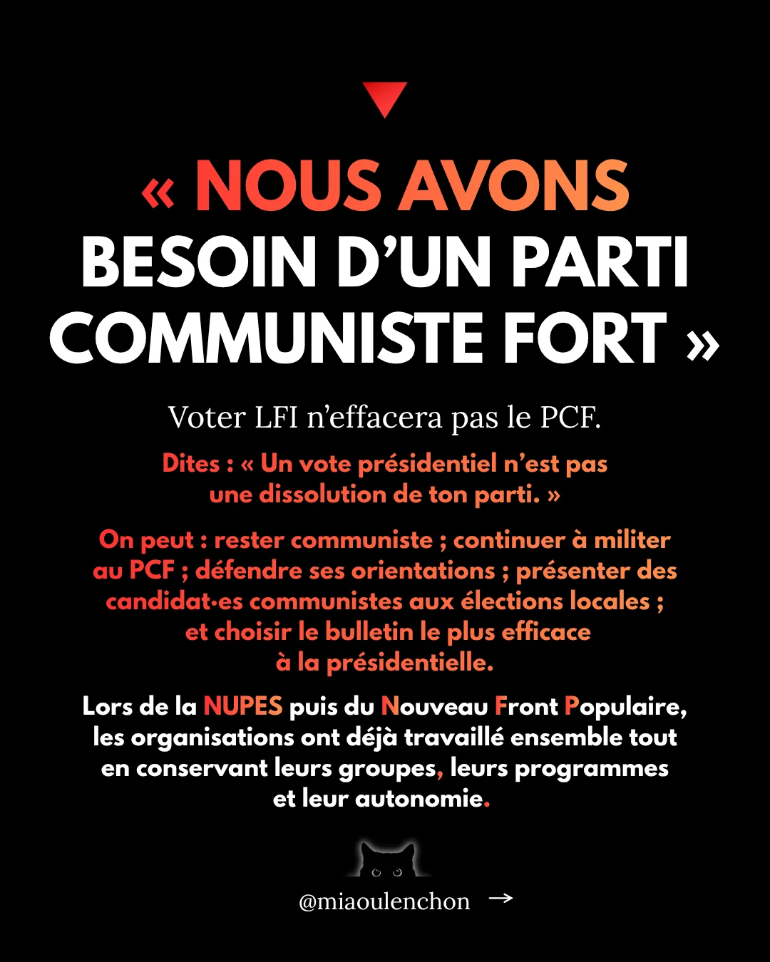Comment convaincre un·e communiste de voter LFI en 2027 ? — diapositive 10