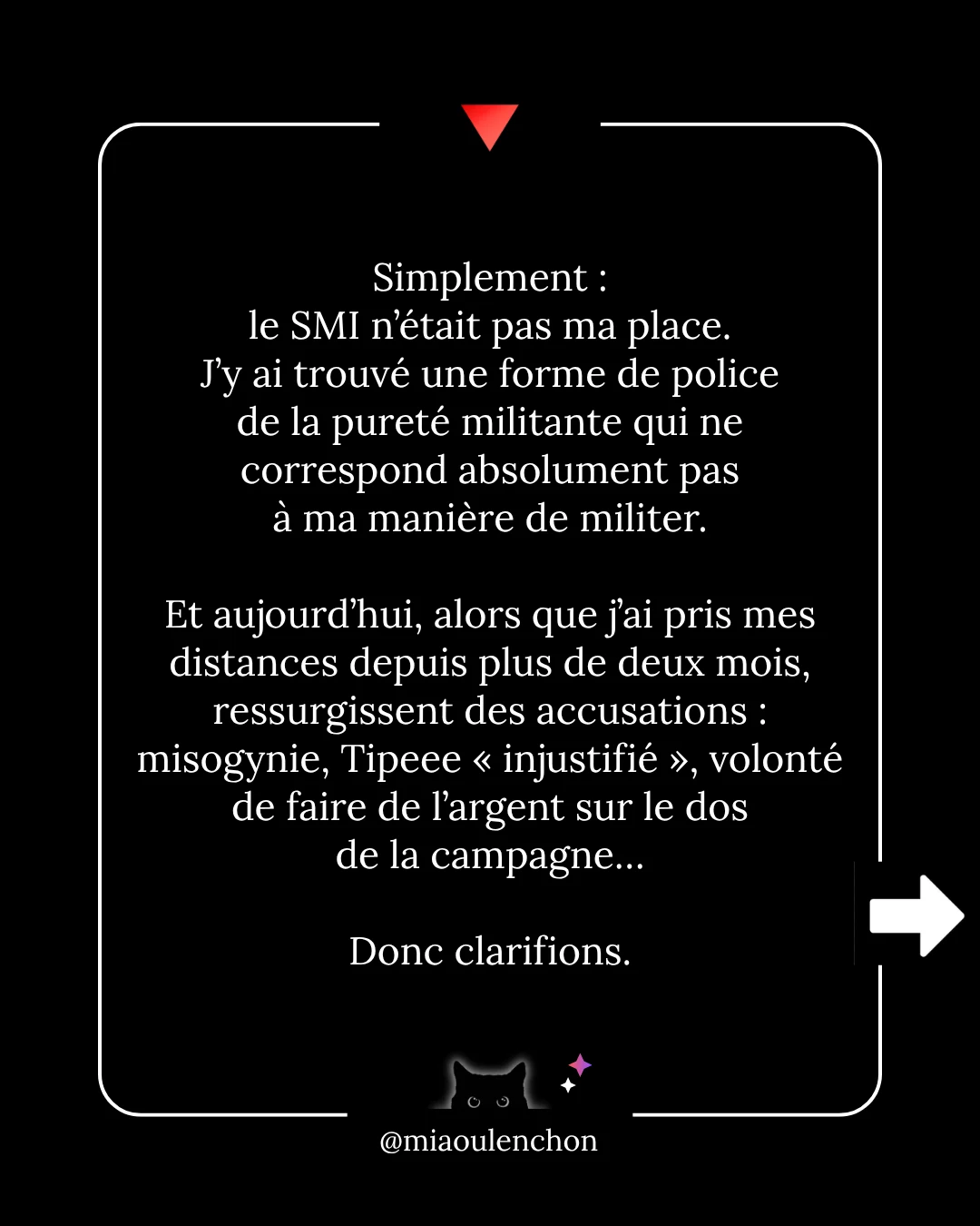 Ni la bave des crapauds, ni les grimaces de singe n’atteignent le vieux chat noir — diapositive 4