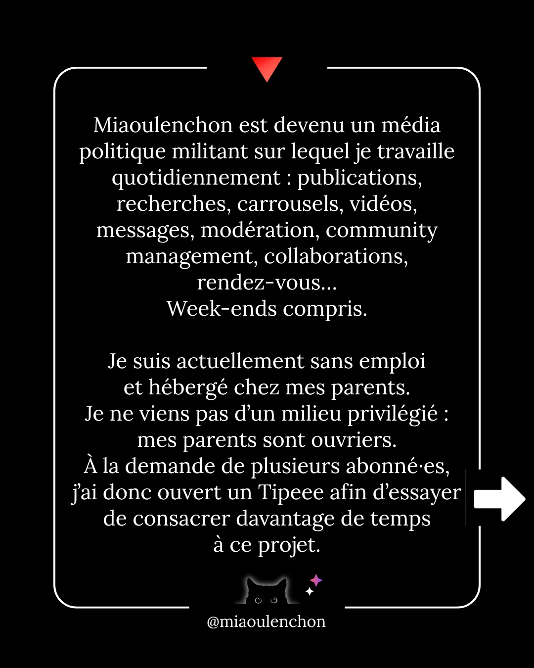 Ni la bave des crapauds, ni les grimaces de singe n’atteignent le vieux chat noir — diapositive 7