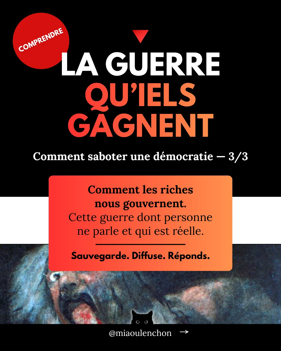 La guerre qu’iels gagnent — Comment saboter une démocratie 3/3 — diapositive 1
