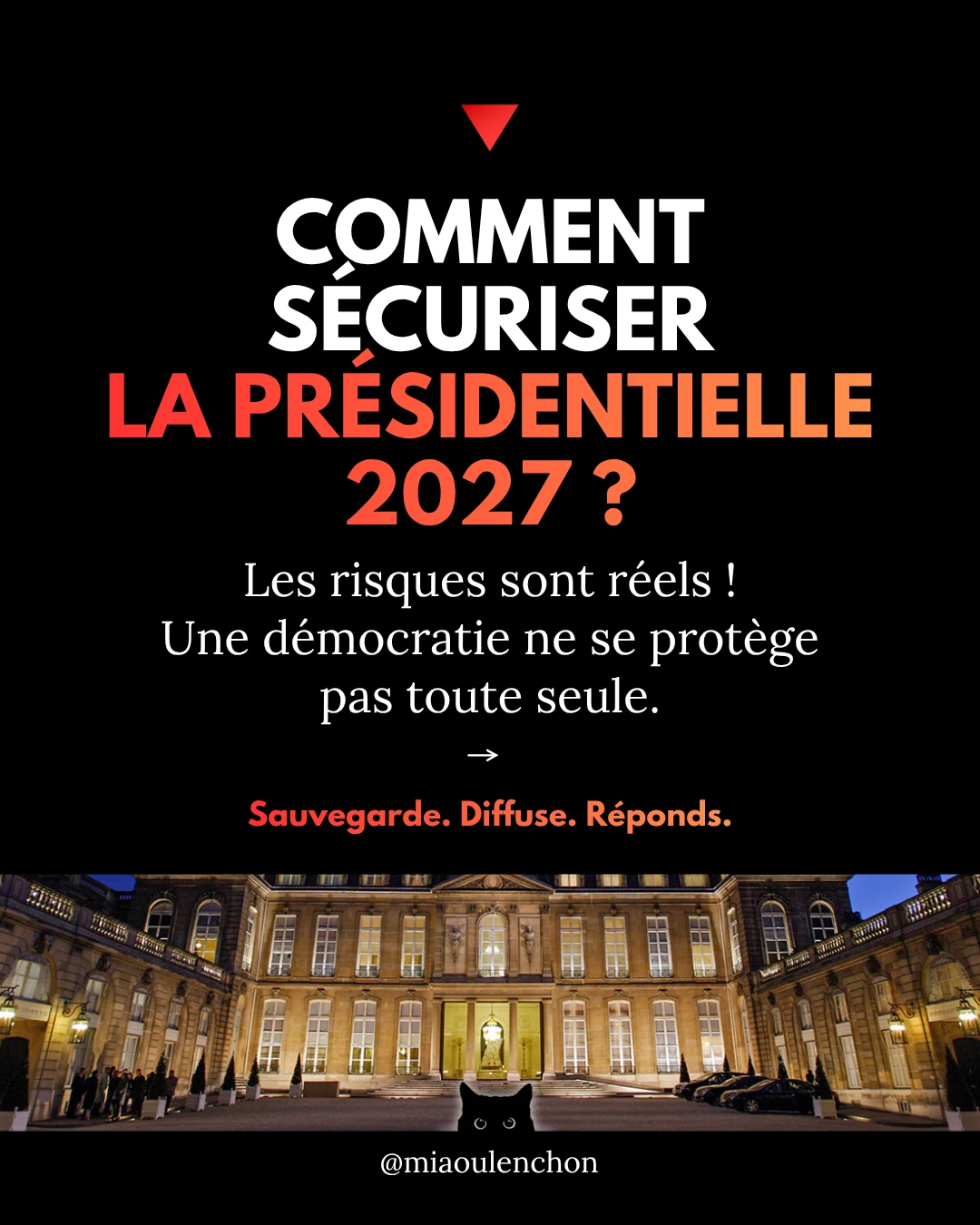 Comment sécuriser la présidentielle 2027 ? — diapositive 1