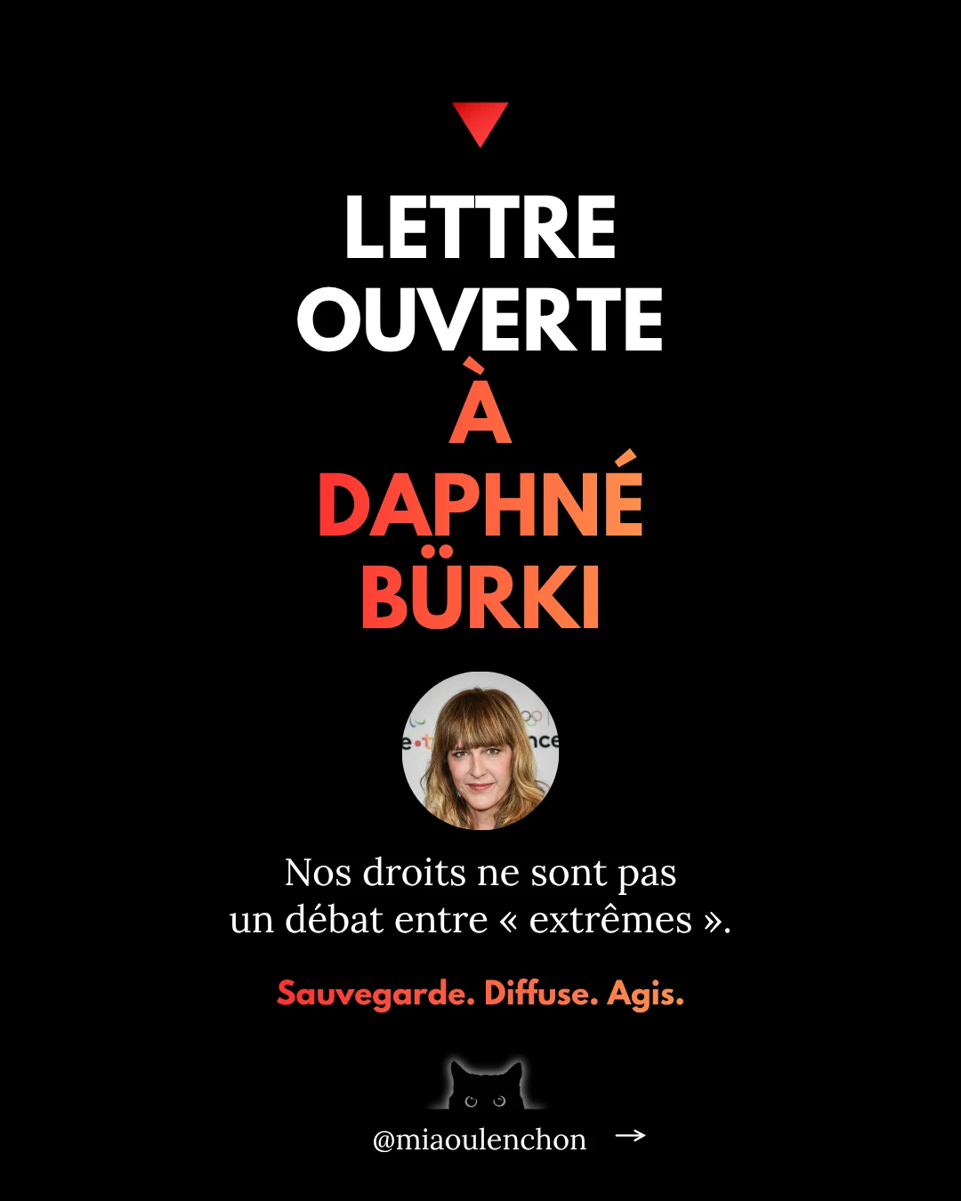 Lettre ouverte à Daphné Bürki — diapositive 1