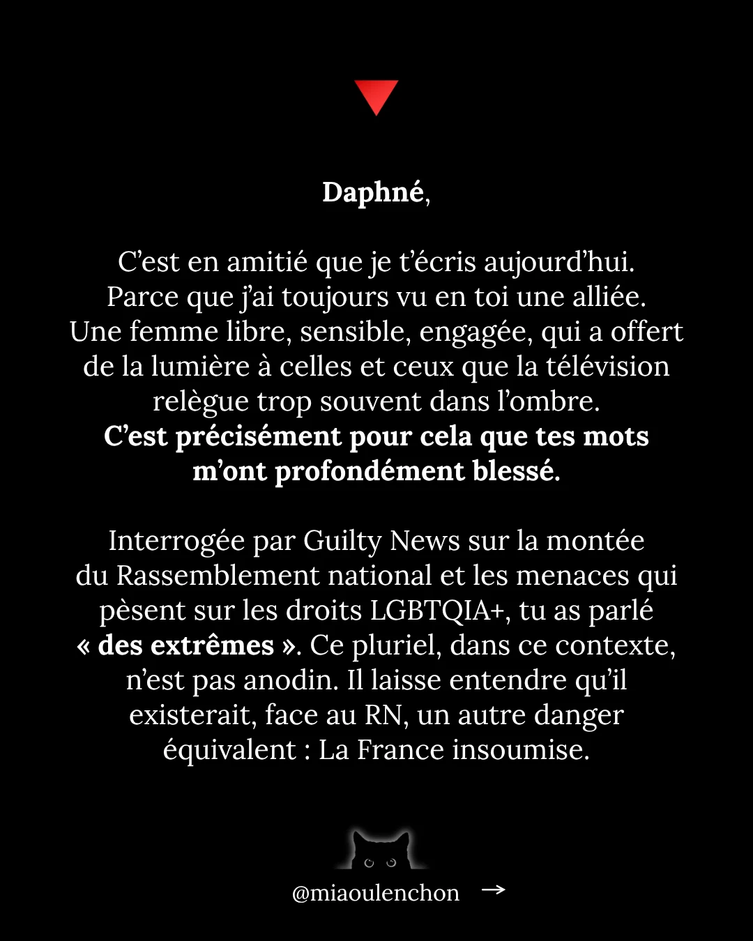 Lettre ouverte à Daphné Bürki — diapositive 2