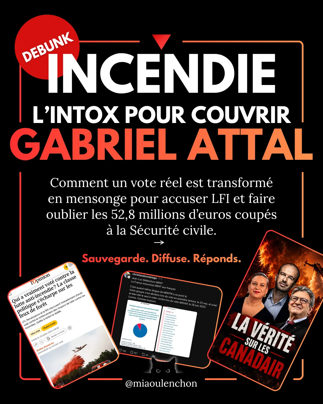 Incendie : l’intox pour couvrir Gabriel Attal — diapositive 1