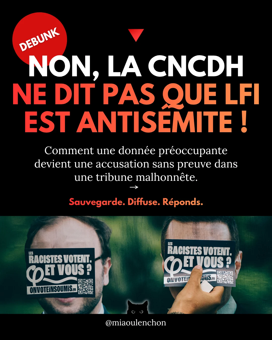Non, la CNCDH ne dit pas que LFI est antisémite ! — diapositive 1