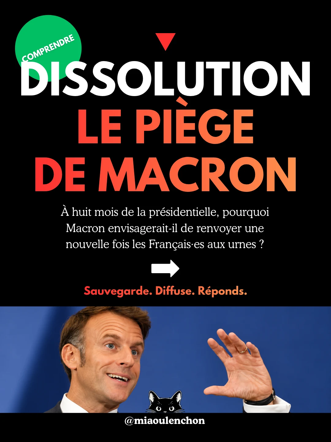 Dissolution : le piège de Macron — diapositive 1