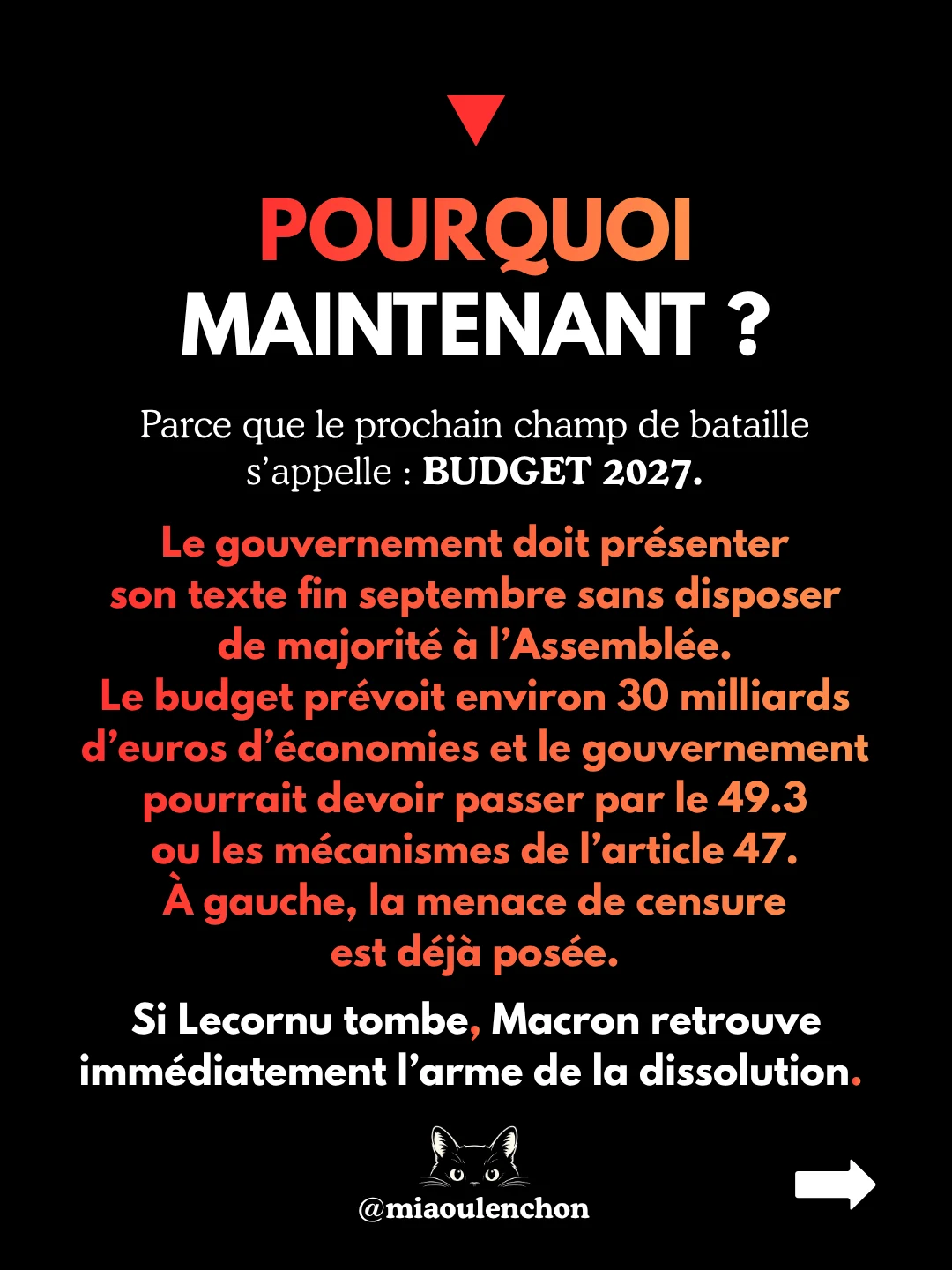 Dissolution : le piège de Macron — diapositive 3