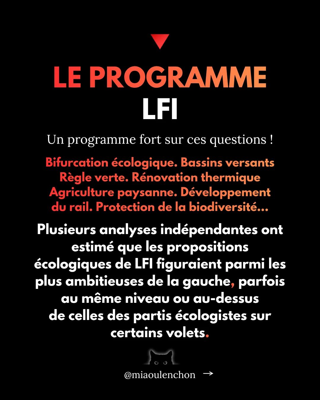 Comment convaincre un·e écologiste de voter LFI en 2027 ? — diapositive 6
