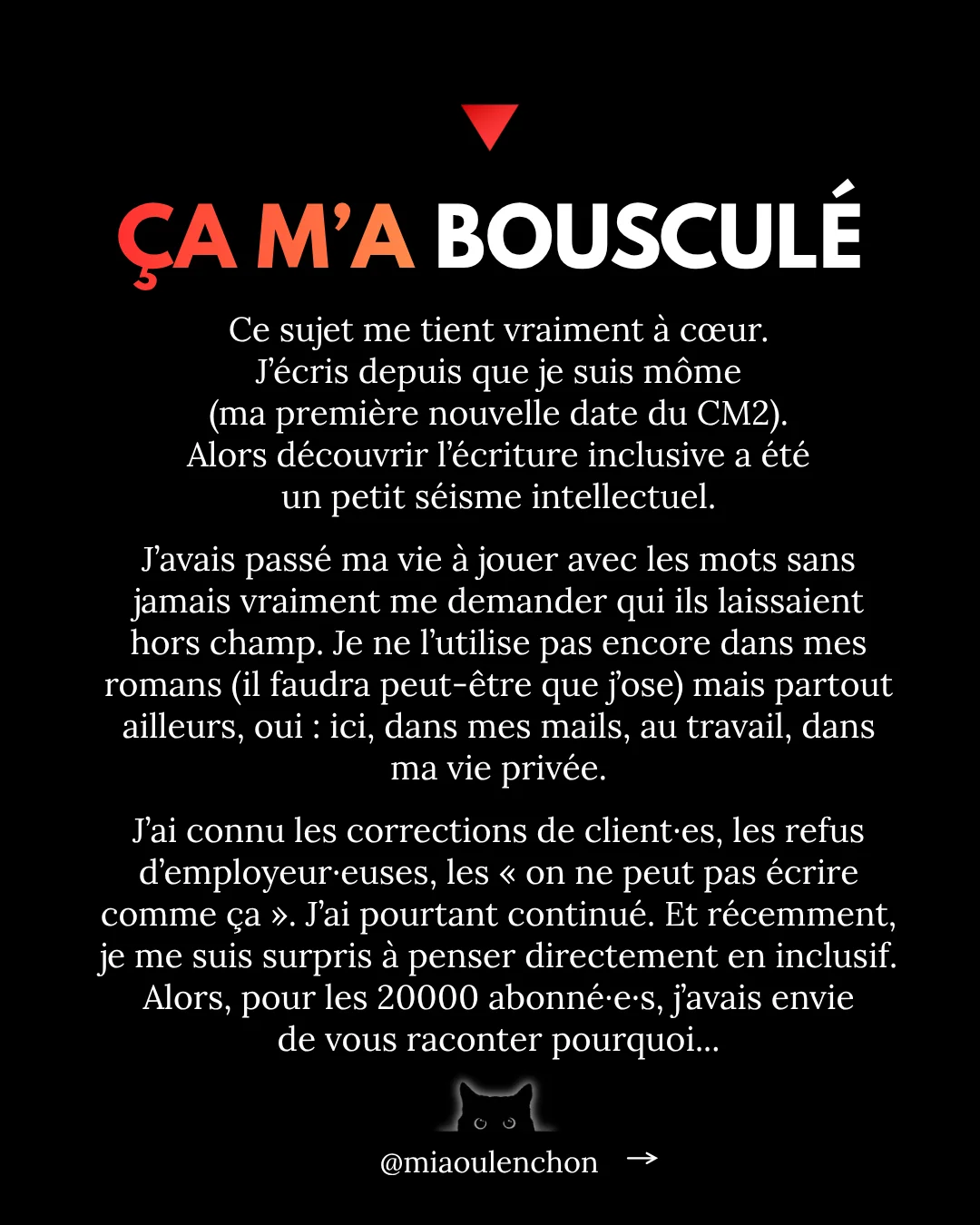 L’écriture inclusive — diapositive 2