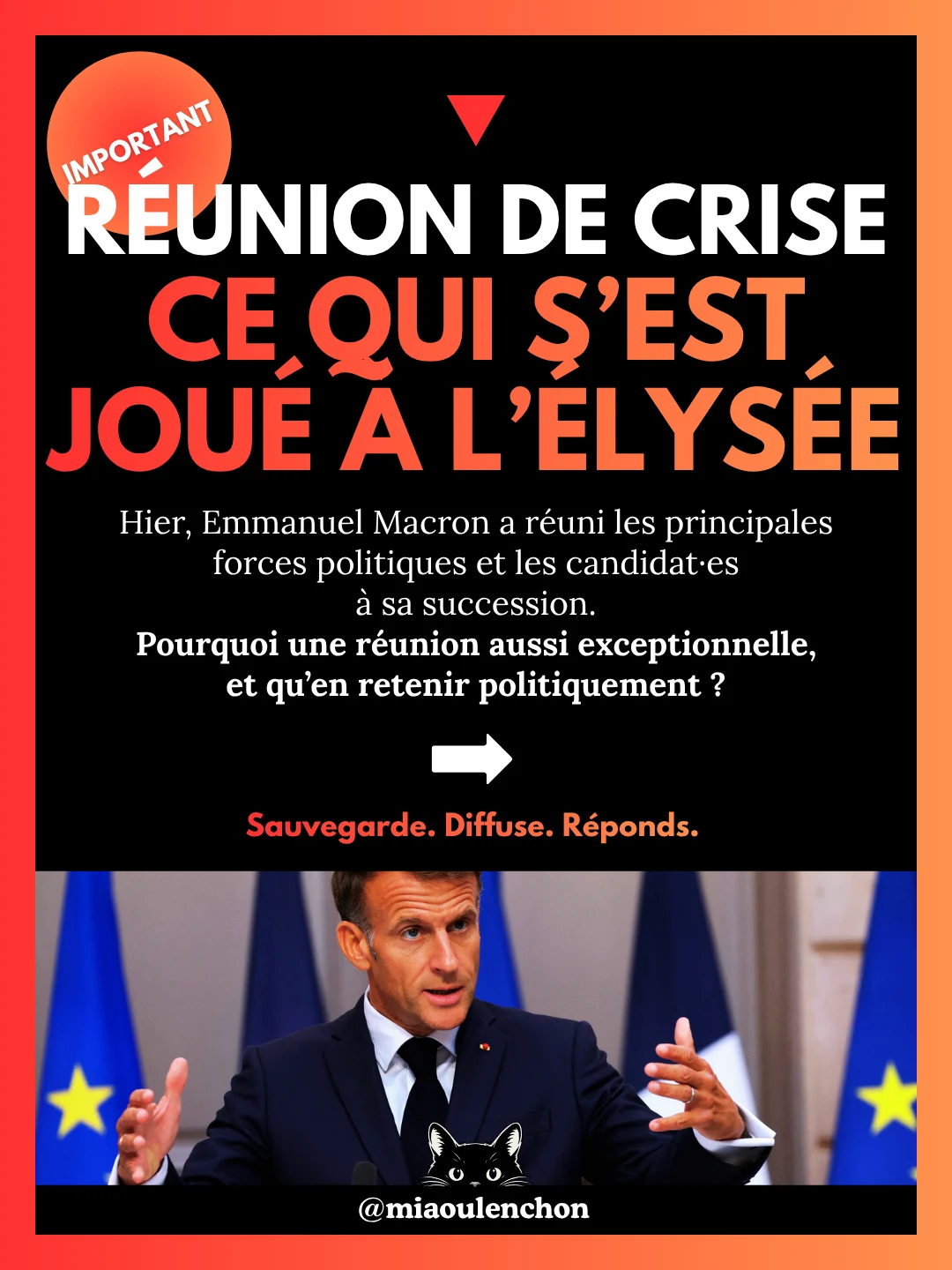 Réunion de crise : ce qui s’est joué à l’Élysée — diapositive 1