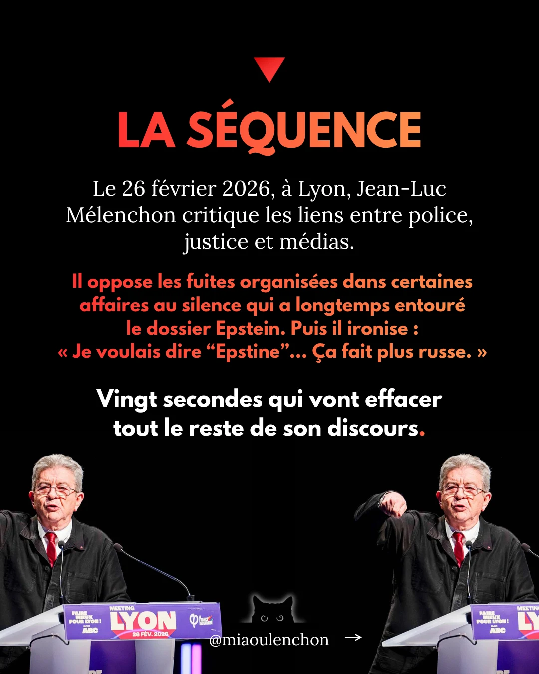Epstein / Epstine : le jeu de mot qu’on ne pardonne pas à Jean-Luc Mélenchon — diapositive 2