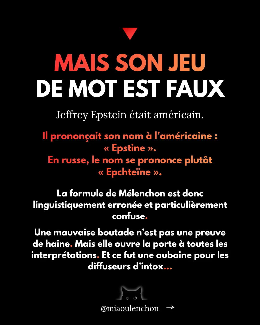 Epstein / Epstine : le jeu de mot qu’on ne pardonne pas à Jean-Luc Mélenchon — diapositive 5