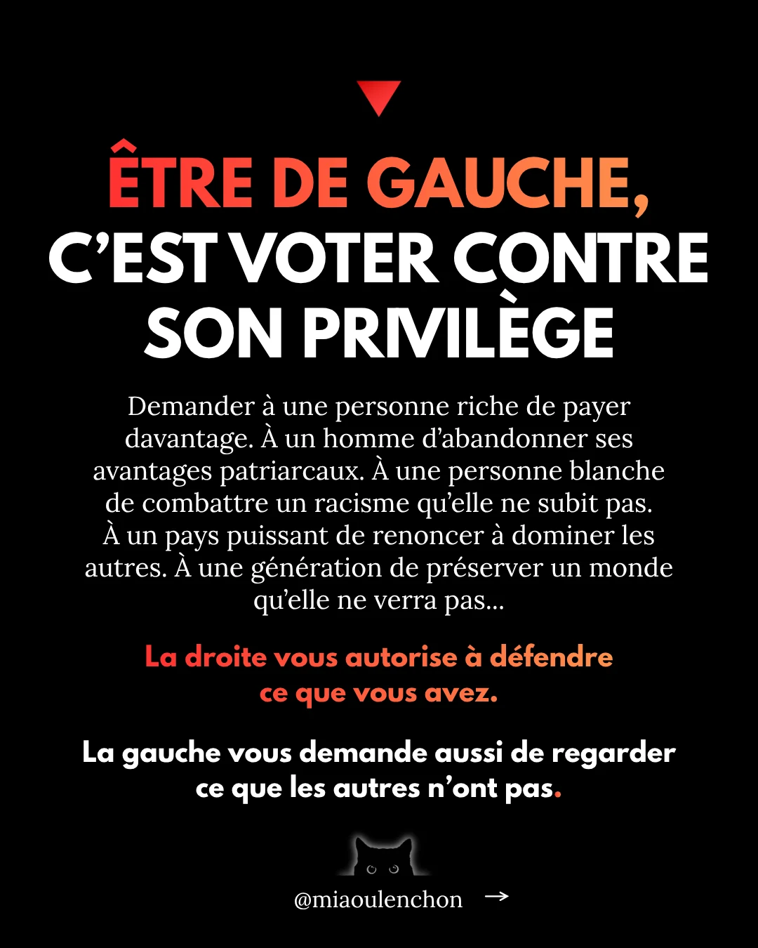 Diapositive 8 sur 17 : ETRE DE GAUCHE, C'EST VOTER CONTRE SON PRIVILÈGE Demander à une personne riche de payer davantage. À un…