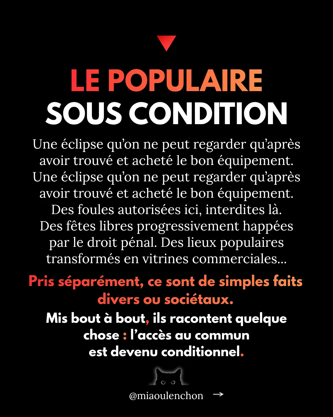 De l’exclusion populaire — diapositive 3