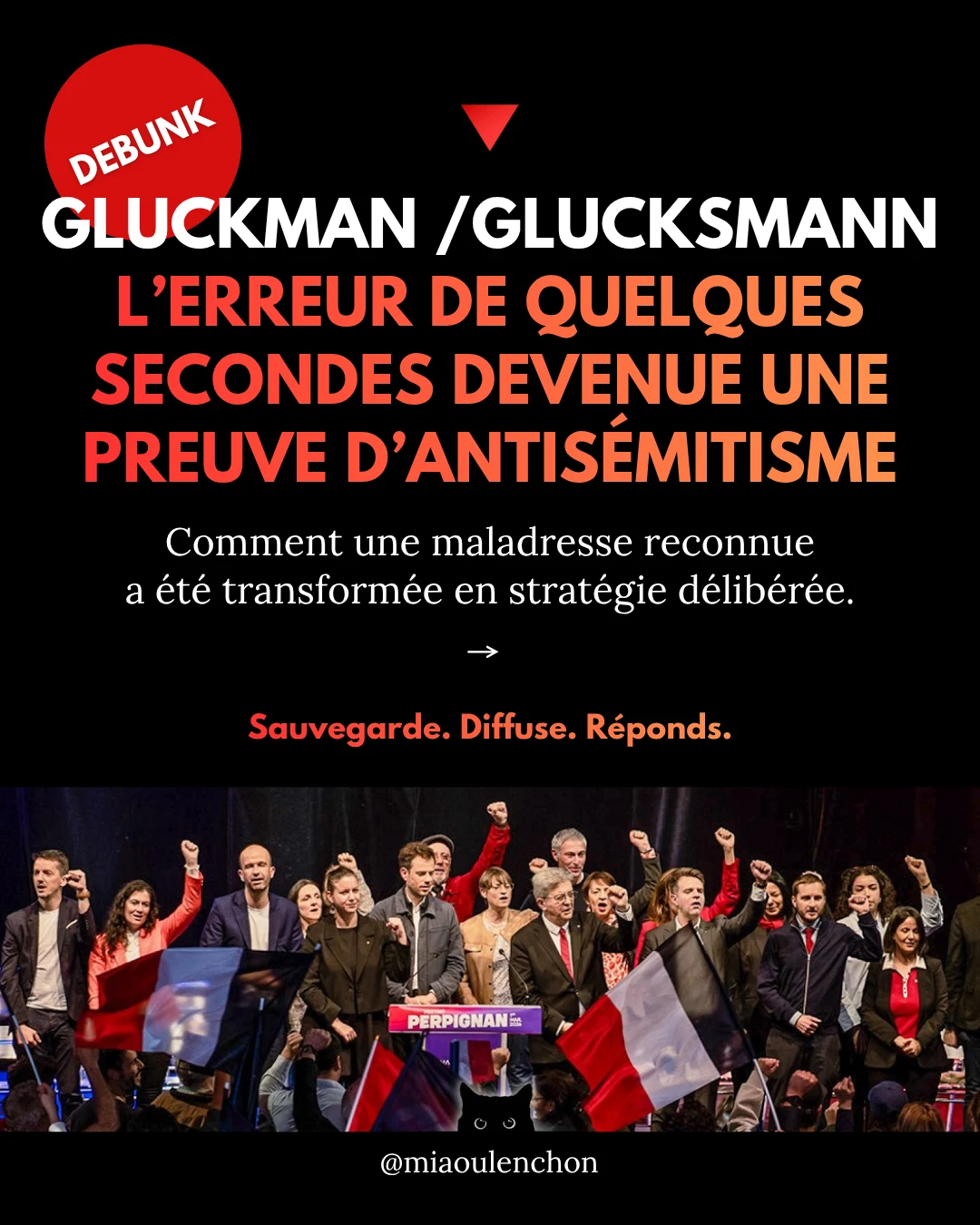 Gluckman / Glucksmann : l’erreur de quelques secondes devenue une preuve d’antisémitisme — diapositive 1