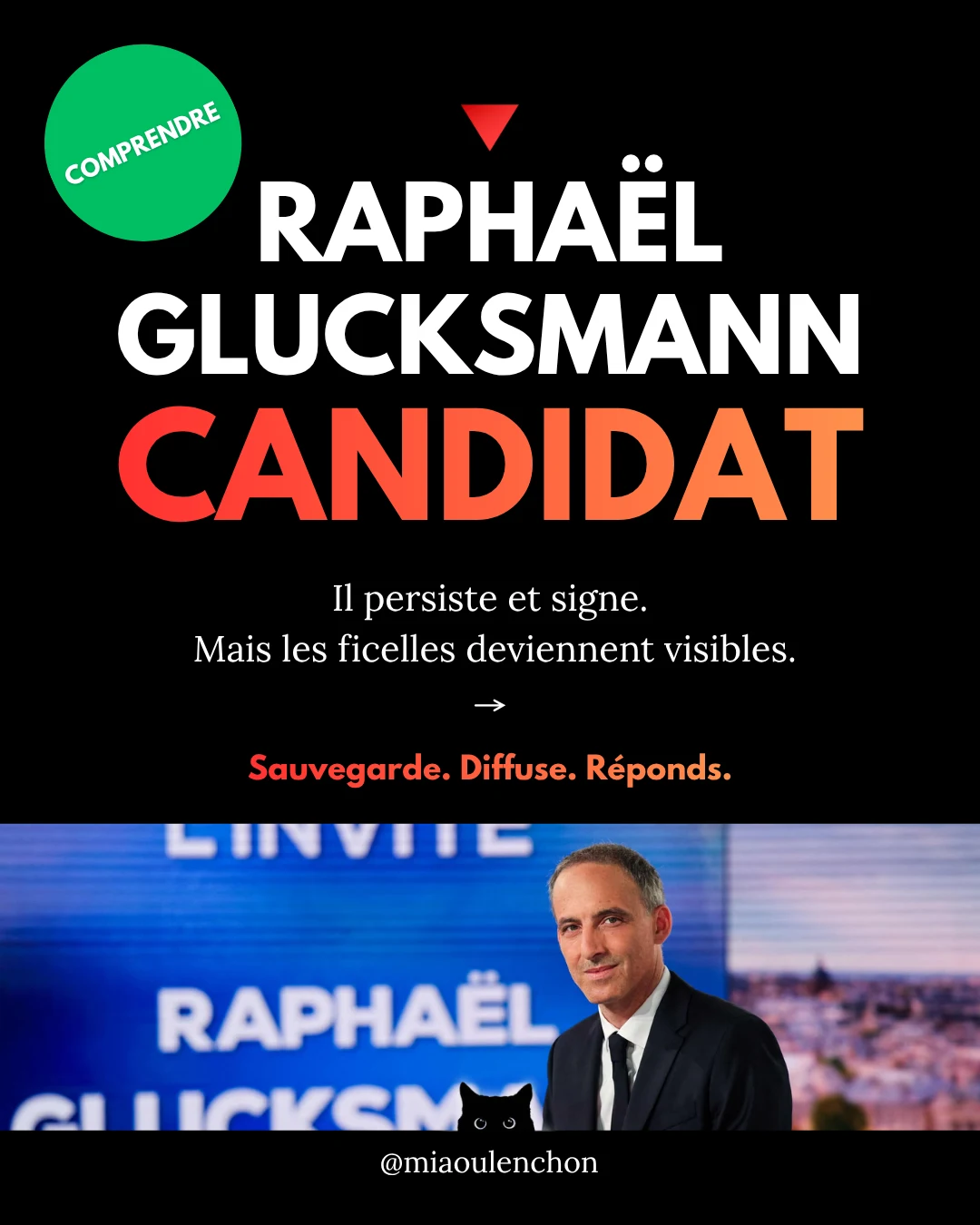 Raphaël Glucksmann candidat — diapositive 1