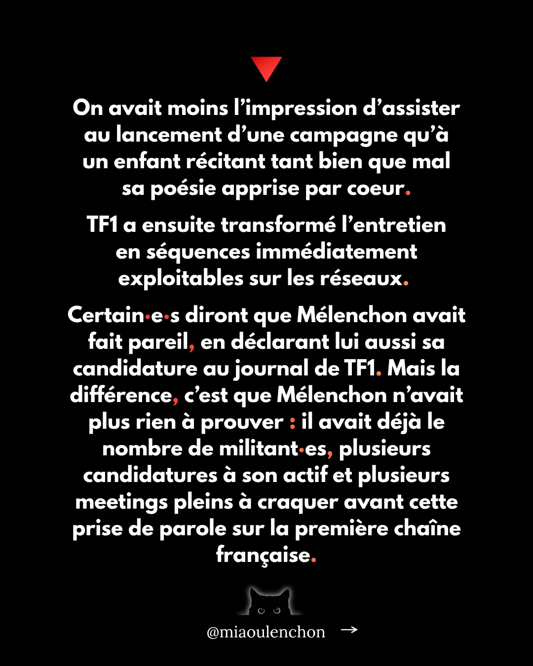 Diapositive 9 sur 19 : On avait moins l'impression d'assister au lancement d'une campagne qu'à un enfant récitant tant bien que mal sa…