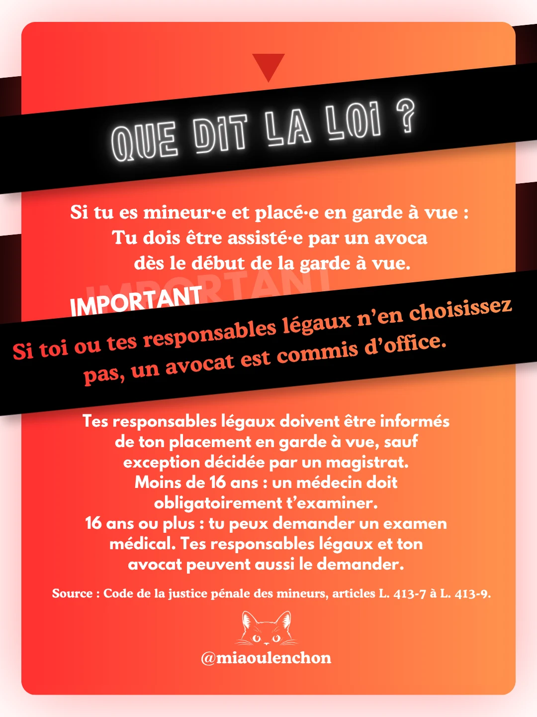 Guide du/de la lycéen·ne manifestant·e — diapositive 13