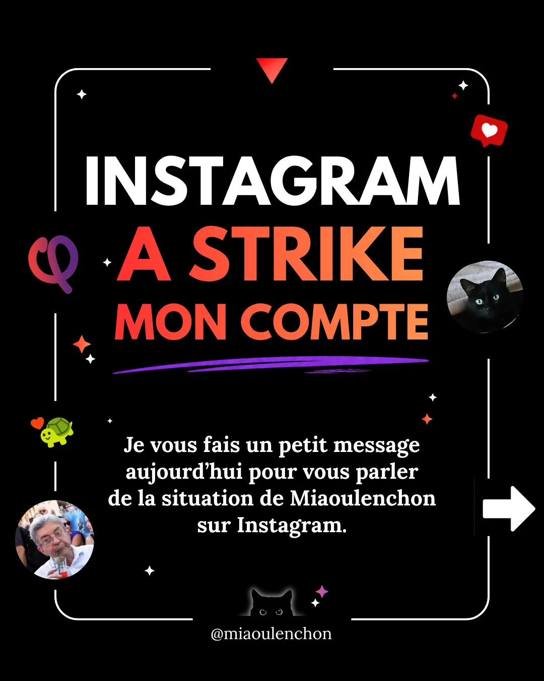 Instagram a strike mon compte — diapositive 1