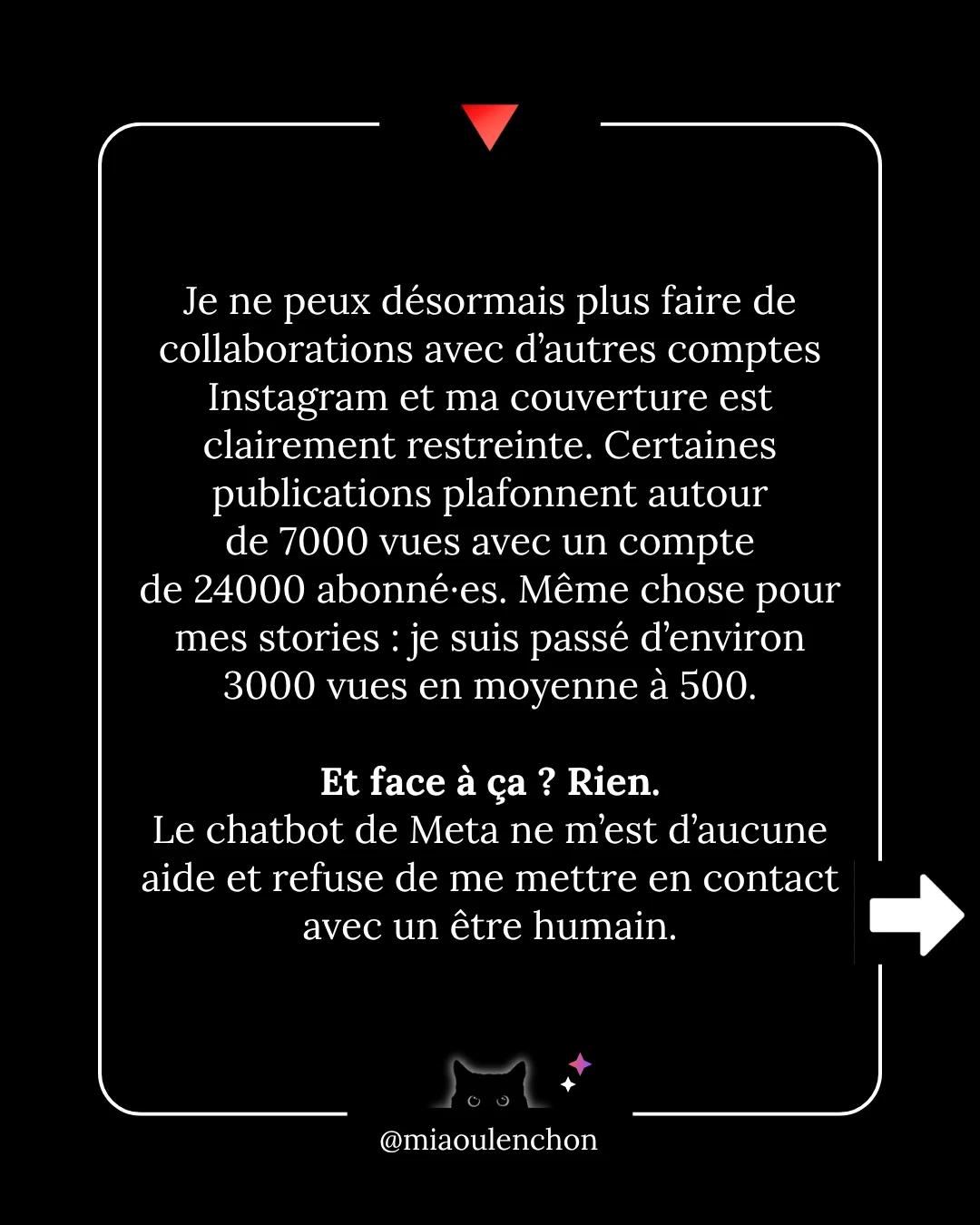 Instagram a strike mon compte — diapositive 3