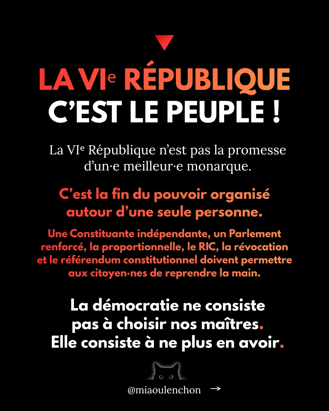 C’est quoi la VIe République ? — diapositive 16