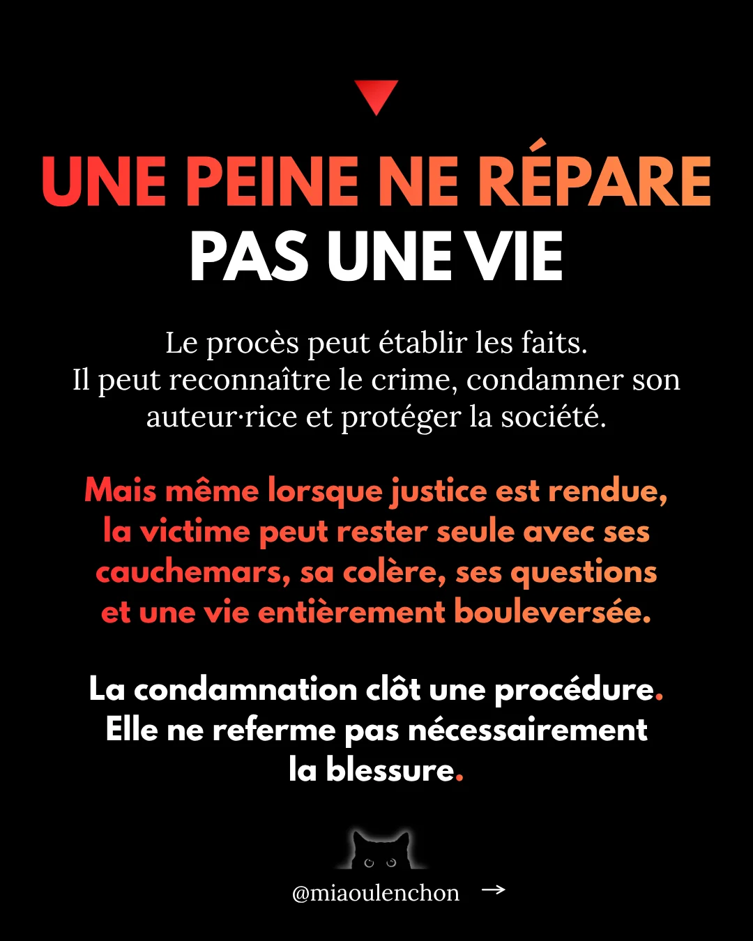 Après le crime, reprendre sa vie — diapositive 2