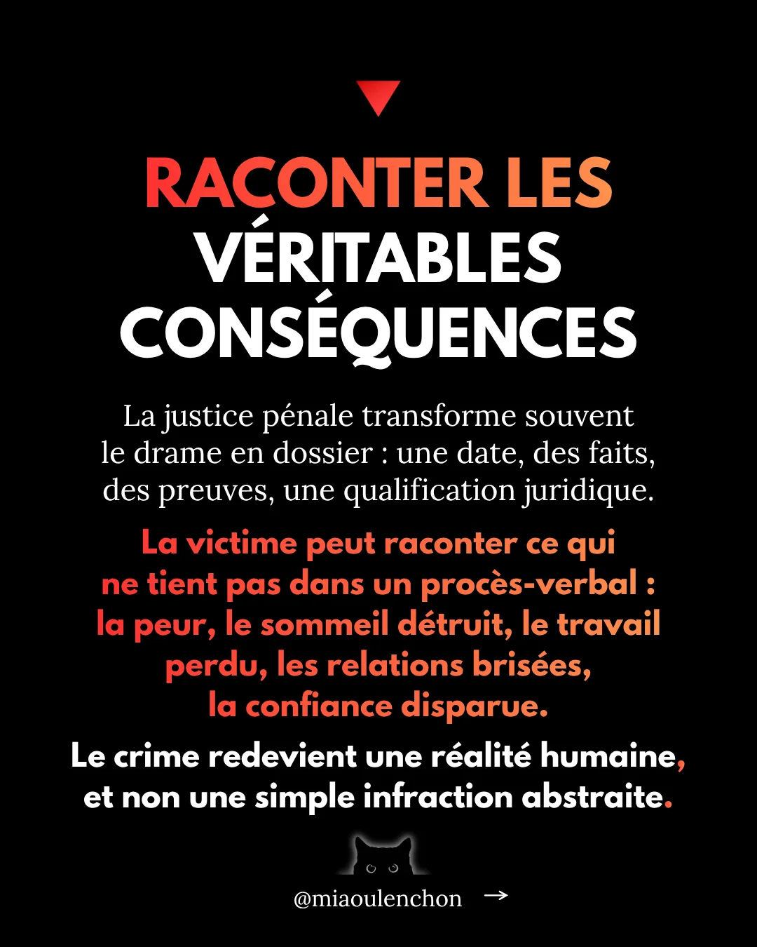 Après le crime, reprendre sa vie — diapositive 10