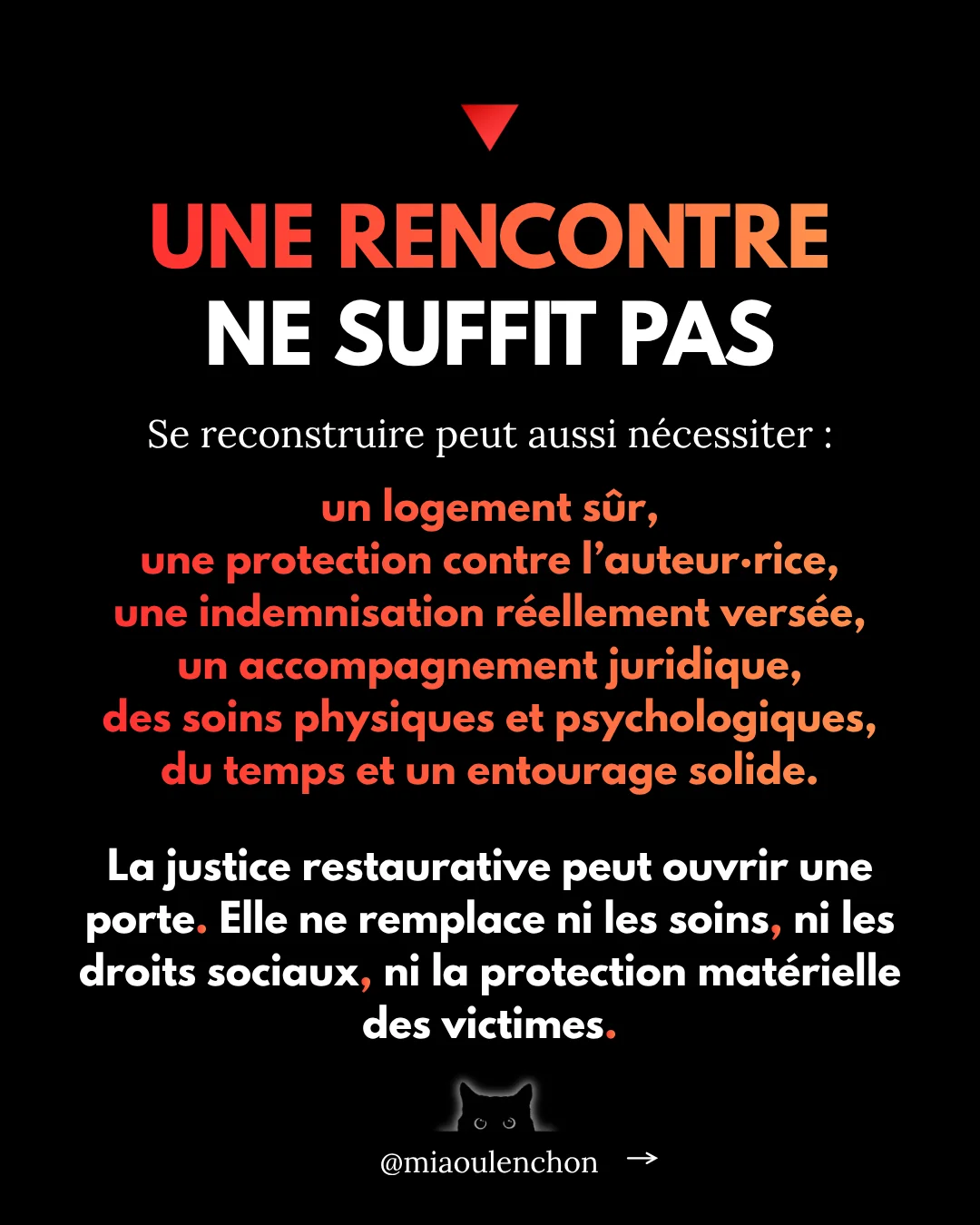 Après le crime, reprendre sa vie — diapositive 16