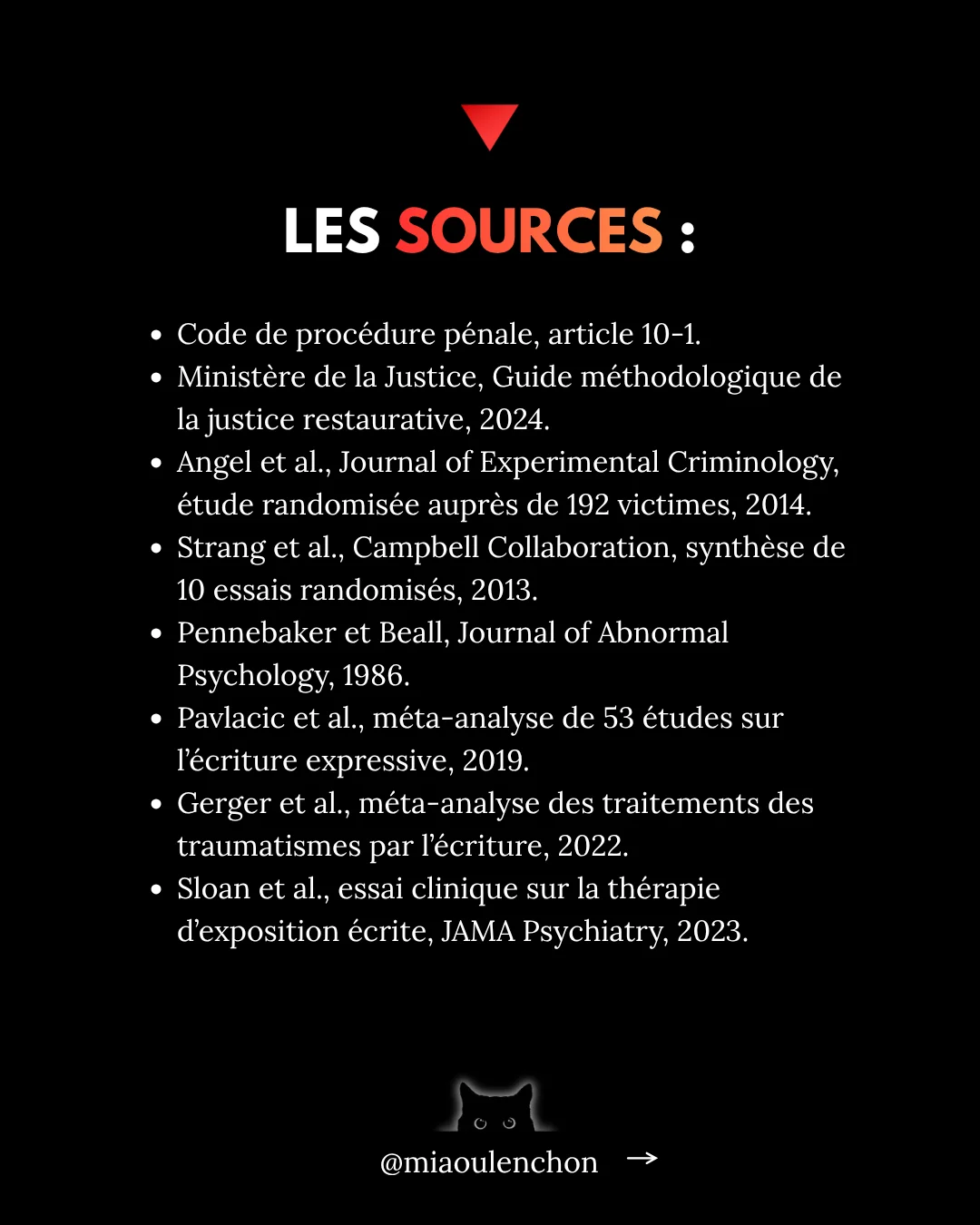 Après le crime, reprendre sa vie — diapositive 19