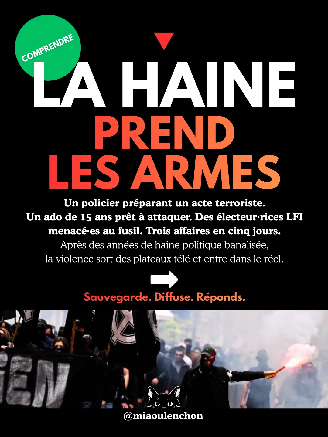 La haine prend les armes — diapositive 1