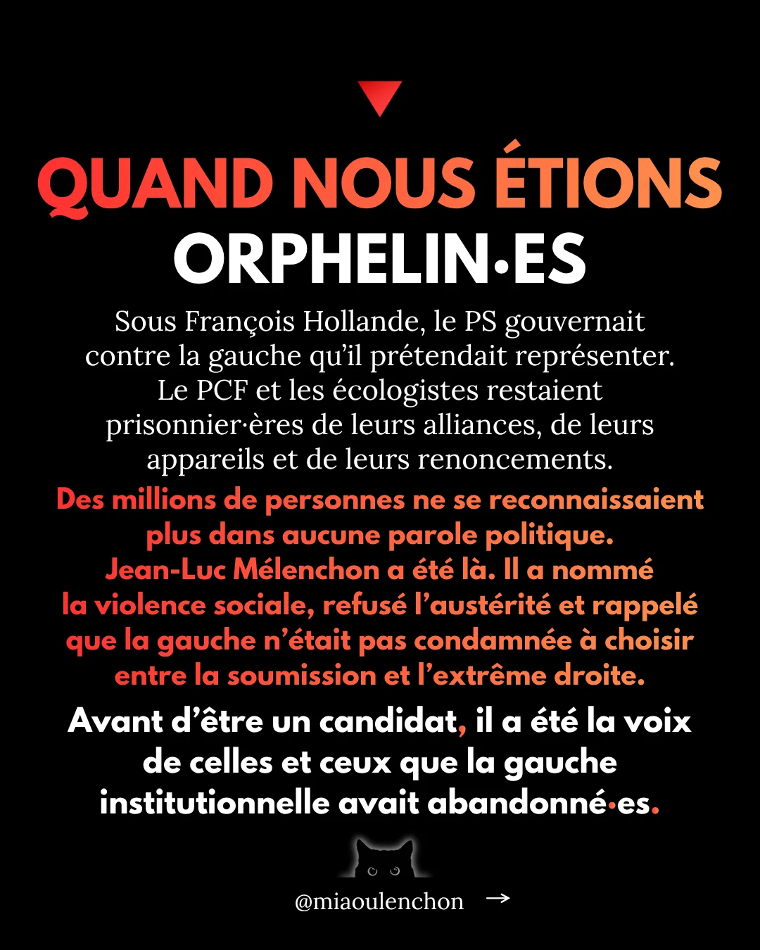 Ce qu’il nous a transmis : les leçons de Jean-Luc Mélenchon — diapositive 3