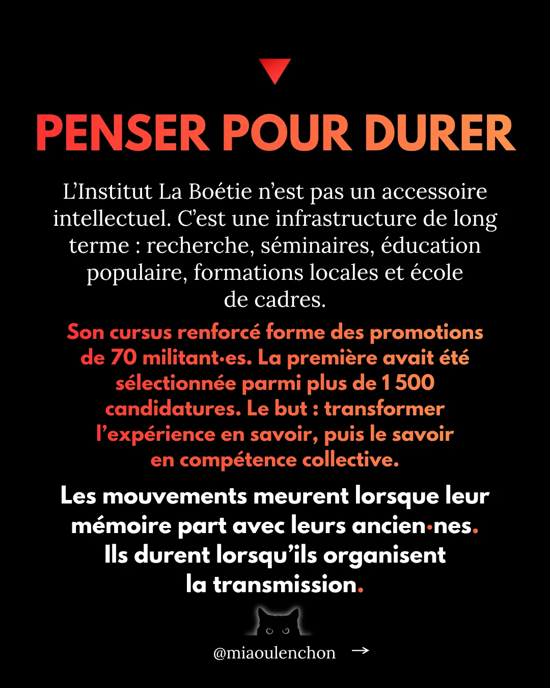 Ce qu’il nous a transmis : les leçons de Jean-Luc Mélenchon — diapositive 9