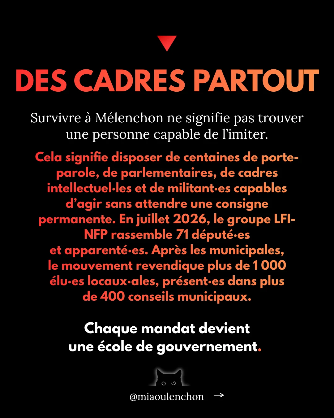 Ce qu’il nous a transmis : les leçons de Jean-Luc Mélenchon — diapositive 10