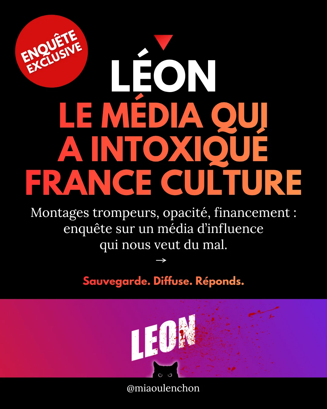 Léon : le média qui a intoxiqué France Culture — diapositive 1
